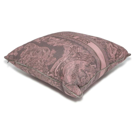 Dior Square Toile de Jouy Cushion Pink HYP02PPO1U Polyester 70% Cotton 25% Polyethylene 5%