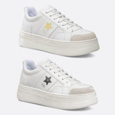 Dior Star Sneakers white calfskin front view